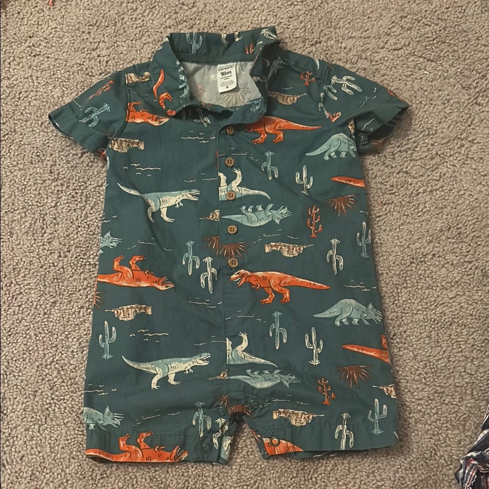 Carter's Dinosaur Print Romper